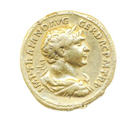 Gouden munt, aureus van Trajanus